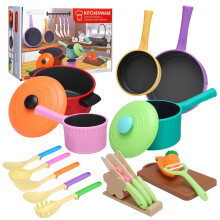 GSrenyu Kids Kitchen Toy Accessories Set, Cooking Cookware Toys Pots Pans