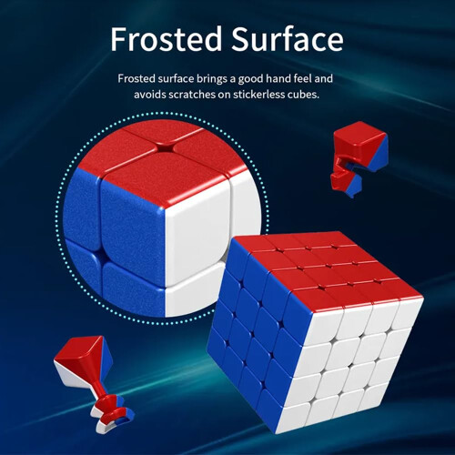 XMDCuber MeiLong 4M Speed Cube 4x4 Stickerless, Meilong 4x4 M Magic Cube (M Version) 2