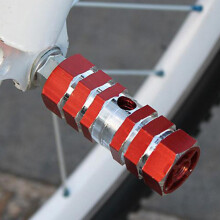Fahrrad Stehbolzen Sechskant Alu Rot 2St