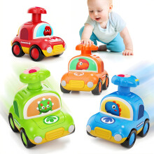 MOONTOY Press Go Dinosaur Toy Cars for Toddlers 1-3 Baby Toys for 1 2 Year Old Boy 1st Birthday Girl Gifts 6-9-12-18 Months Push Car Truck Toddler