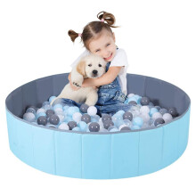 Ball Pit, Foldable Baby Ball Pit, 80 CM Kids BallPit for Children Girls Boys, Nursery Baby Playpen