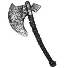 Spinosaurus 18" Viking Axe,Plastic Silver Axe for Viking Costume Kids Adult Toy Axe Halloween Dress Up Accessories Cosplay Props