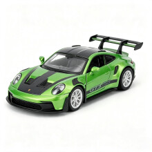 1:36 Porsche 911 GT3 RS Super Car Models, Diecast Pull Back Sports Vehicle Toy, Birthday for Boys Girls Kids (Green)