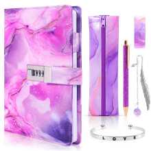 ZOOI Secret Diary with Lock for Girls Ages 6-12 and Pencil Case