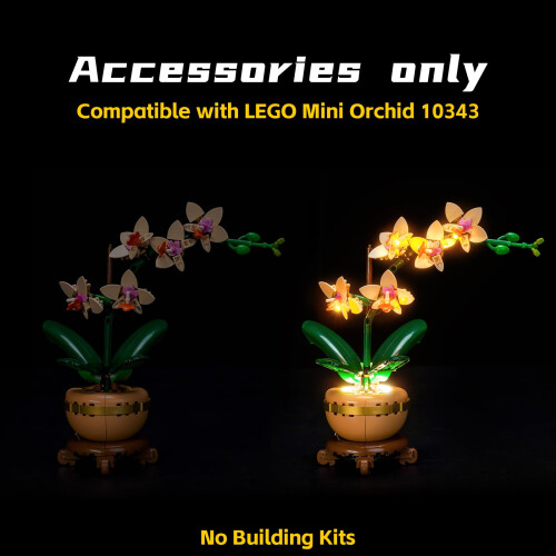 Light Kit Compatible with Lego 10343 Mini Orchid (No Model) 2