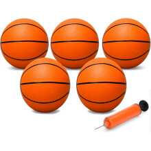 Mini Basketball Toy for Indoor Mini Basketball Hoop, 25CM Small Replacement Basketballs Soft Beach Ball for Inflatable Pool