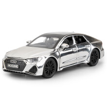 TGRCM-CZ 1/32 Audi RS7 Plating Color Model Car, Zinc Alloy Pull Back Vehicles Model Car with Sound and Light for Collectors & Kids 3+ Years Old