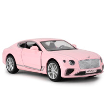 RMZ City 1:36 Diecasting Alloy Car Model Bentley Continental GT Toy Car, Pull Back Vehicles Toy for Toddlers Kids Boys Girls Gift Pink