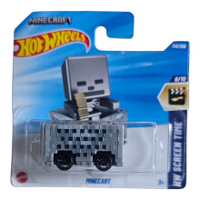 Hot Wheels Minecraft Minecart, Screen Time Series, Die-Cast Vehicle, 146/250