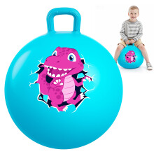 INPODAK 18inch Space Hoppers for Kids Age 3-8 Blue Dinosaur Hopper Ball