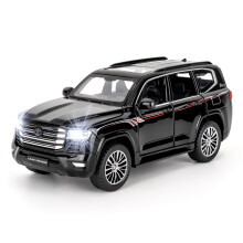 1/32 Compatible with Landcruiser LC300 Model Car Toy,Alloy Pull Back Vehicle with Sounds and Lights for Kids Boys Girls and Adults