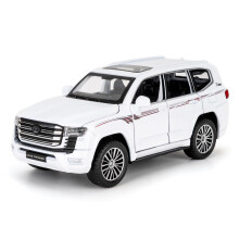 1:32 Scale Diecast SUV Model Compatible with Land Cruiser LC300, Zinc Alloy Pull Back Off-Road Vehicle with Light & Sound