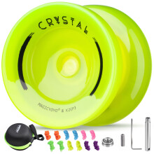 MAGICYOYO Yoyo K2 Yellow Glow in the Dark, Responsive Yoyo for Kids