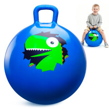 INPODAK 18inch Space Hoppers for Kids Age 3-8 Blue Dinosaur Hopper Ball