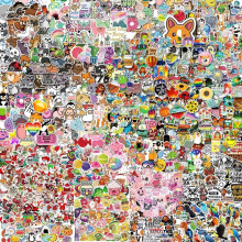 300-1000 pcs/Set Random Blind Bag No Theme No Repeated Cute Stickers Pack for Kids Teens Adults,Waterproof Stickers for Water Bottle, Laptop