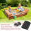 LAMUNI Sandbox Cover Square Sandpit Cover Waterproof Sand Box Cover 6