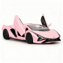 TGRCM-CZ 1/36 Scale Lamborghini Sián FKP37 Casting Car Model, Zinc Alloy Pull Back Vehicles Toy Car for Toddlers Kids Boys Girls Gift (Pink)