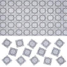 FINGERINSPIRE 160Pcs Mini Wood Double-Sided Dollhouse Floor Tiles