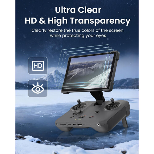 LKTOP 3 Pack RC Pro 2 Screen Protector for DJI Remote Controller Accessories, Compatible with DJI Mavic 4 Pro, Mini 5 Pro, Air 3S, Air 3 2