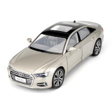 TGRCM-CZ 1/24 AUDI A6L Model Car, Zinc Alloy Pull Back Vehicles Model Car with Sound and Light for Collectors & Kids 3+ Years Old Birthday