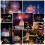 16Pcs A4 Scratch Art Paper for Adults, Rainbow Night View Scratch Template 6