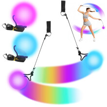 2 Pcs LED Poi Balls, LED POI Spinning Balls with 9 luminous functions