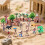 31Pcs Native American Figures Set, School Project Diorama for Kids 7