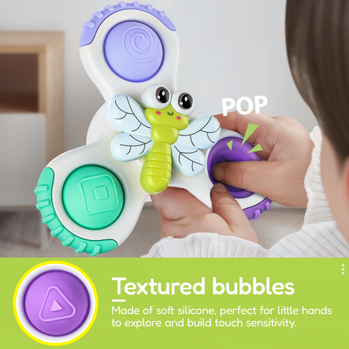 lerrbo 3PCS Suction Spinner Sensory Toy 12M+ 1