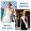 White Blank Sashes, 30 Pack, 160 x 9.5 CM Satin Sash Plain Sashes 4