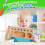 LearnToy Montessori Busy Board with Wooden Screwdriver 3