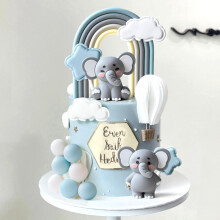 Its a Boy Cake Decorations Elephant Cake Topper Balls Decoration