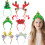 6 Pack Light Up Christmas Headbands for Adults 1