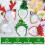 6 Pack Light Up Christmas Headbands for Adults 5