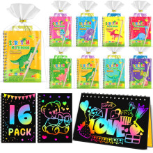 Scratch Art, Party Bag Fillers for Kids - Rainbow Scratch Art, Arts and Crafts, Class Gifts