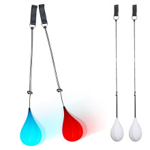 LED Poi Balls, 2Pcs Poi Spinning Balls, 9 Colors Luminous Poi JugglingBalls for Beginners & Professionals, Rainbow Colors and Strobe Effect