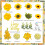 Sunflower Cake Decorations - 19PCS Sunflowers Birthday Decor 2