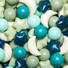 GOGOSO Ball Pit Balls Stars Moon Shapes Plastic Playballs for Toddlers
