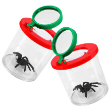 BESPORTBLE Viewer Cage Magnifying Box for Kids Science Learning Ventilated Bug Catcher Container for Observing Insects Leaves Flowers Rocks and