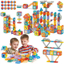 COSICOSY Marble Run Track Building Blocks, 246 PCS STEM Toy, Ages 3-12