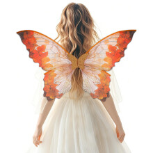 Fairy Wings Costume Adult Women Butterfly Wings Renfaire Halloween Prom Party Elf Clothing Fancy Dress