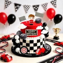 JeVenis Race Car Cake Decorations Car Cake Topper