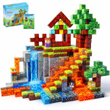 Magnetic Blocks - 100 PCS Magnetic Building Blocks - Construction Building Toys for Montessori STEM Sensory Toys for Boys Girls Age 3 4 5 6 7 8 9 10