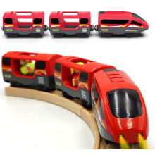 TOPLIVING Trains Track Accessories Battery Operated Locomotive Trains, Motorized Train for Wooden Tracks