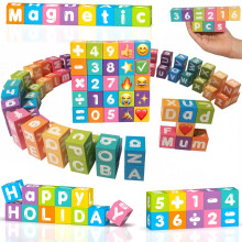Magnetic Letters & Numbers Blocks ABC Travel Toys Spelling Game for Ages 5+