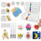 Magic Puffy Paint Kit,62 Pcs Magic Foam Texture Painting Kit,3D Drawing Set 1