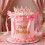 Pink Crown Cake Topper Queen Crown Tiara Cake Decorations 1