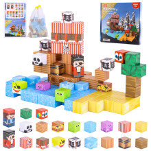 MEESHEEP Magnetic Blocks - Build Your Own Pirate Ship Adventure! | STEM Montessori Toys for Girls & Boys Age 3-10 | Inspiring Creativity