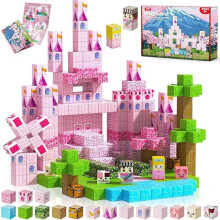 MEESHEEP Magnetic Blocks for Girls Age 3 4 5 6 7 8 9 10 Years Old, Magnetic Building Blocks 100PCS for Toddlers Kids