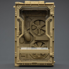 TOYVERSE JOYTOY, Showcase for Figurines, Showcase for Individual Soldier, Ash Yellow A, Showcase for Collection, 15 Years and Up