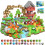 Magnetic Blocks for Kids Age 3+, 150PCS (Bamboo Forest Castle) 1